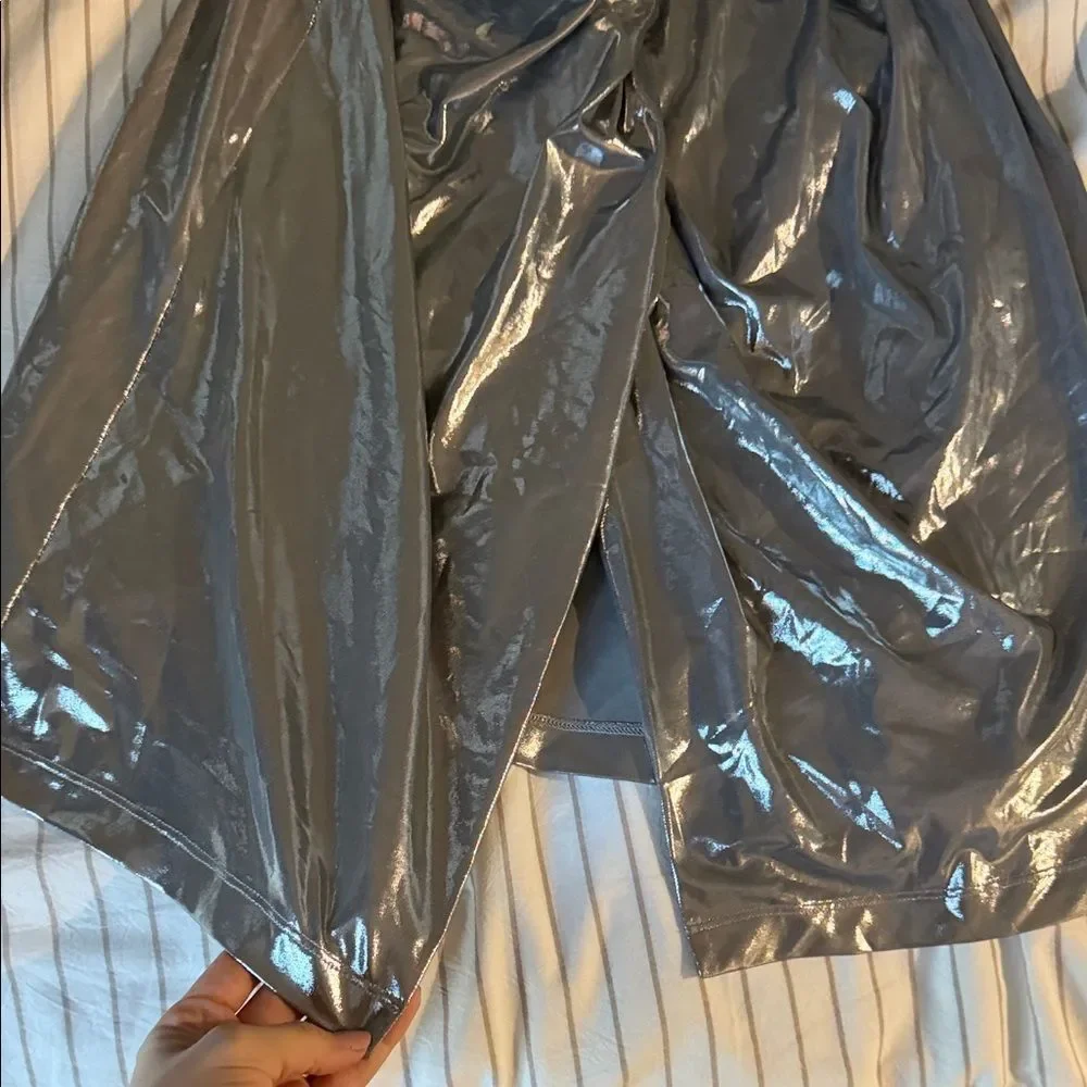 Diesel Shiny Gray High-Waisted Skirt M - Picture 5 of 10